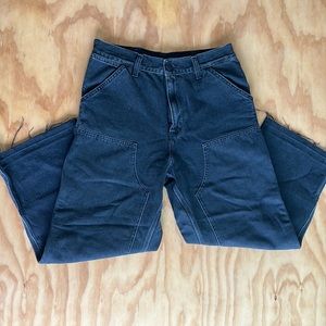 Carhartt WIP double knee jeans in washed black